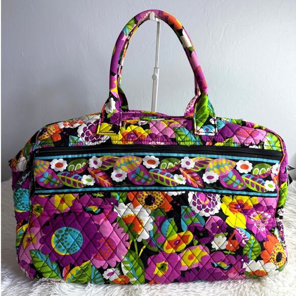 Vera Bradley Large Weekend Va Va Bloom Tote Shoulder Bag - Picture 2 of 11
